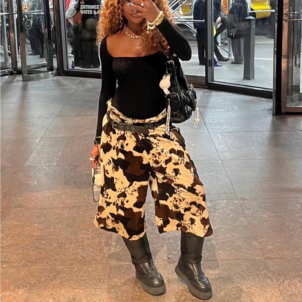 Acne Black Combat & Moto Boots